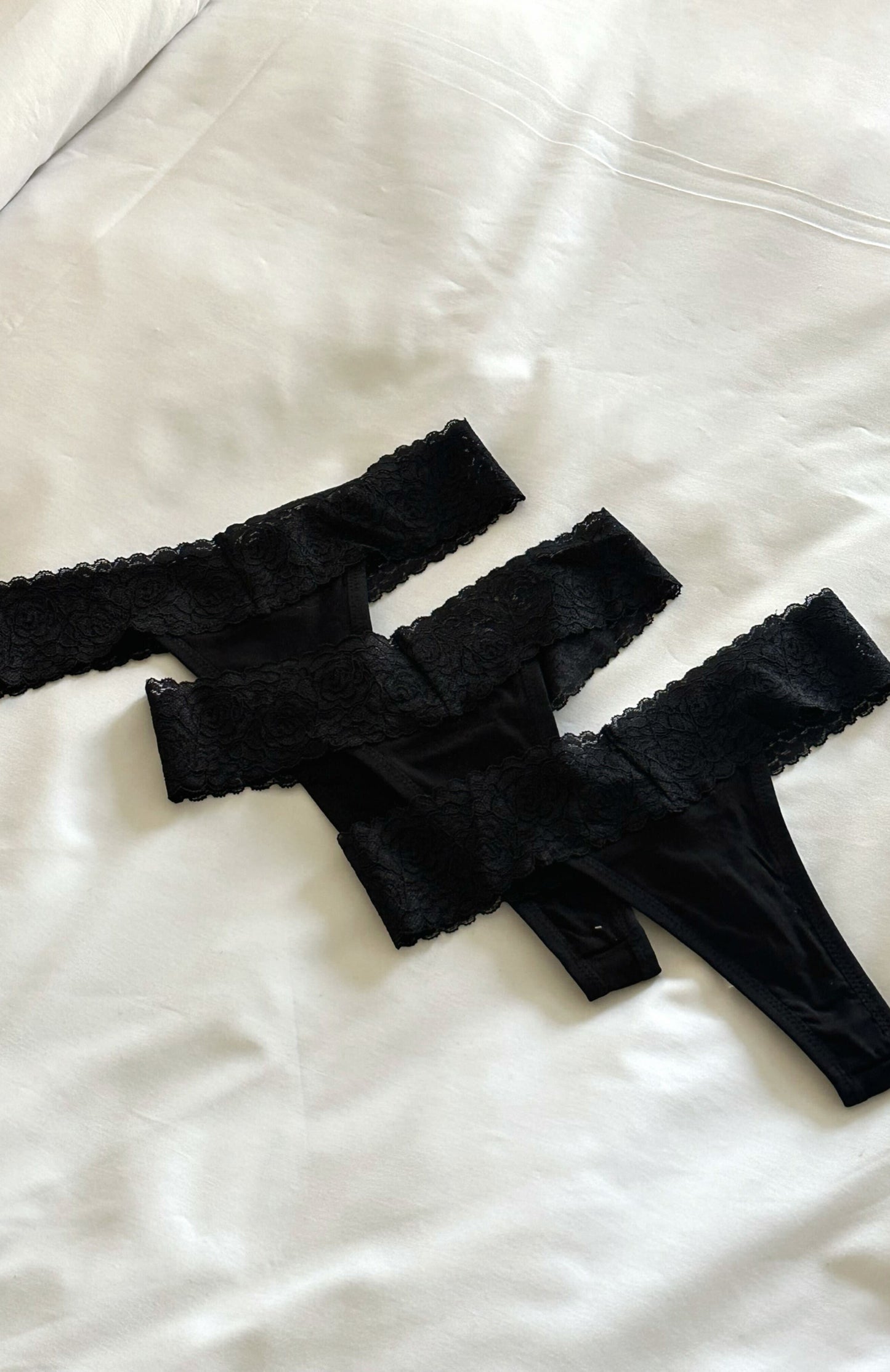To Hold You 3-Pack Underwear Set Black