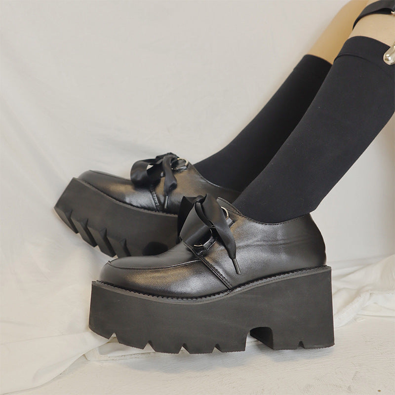 Bow-tie Small Thick Soles and Thick Heels