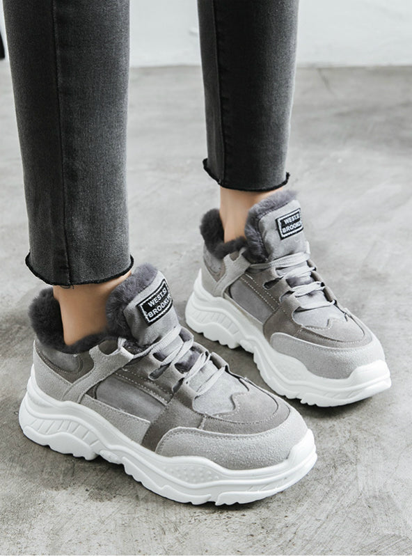 Winter Warm Platform Woman Snow Boots Plush