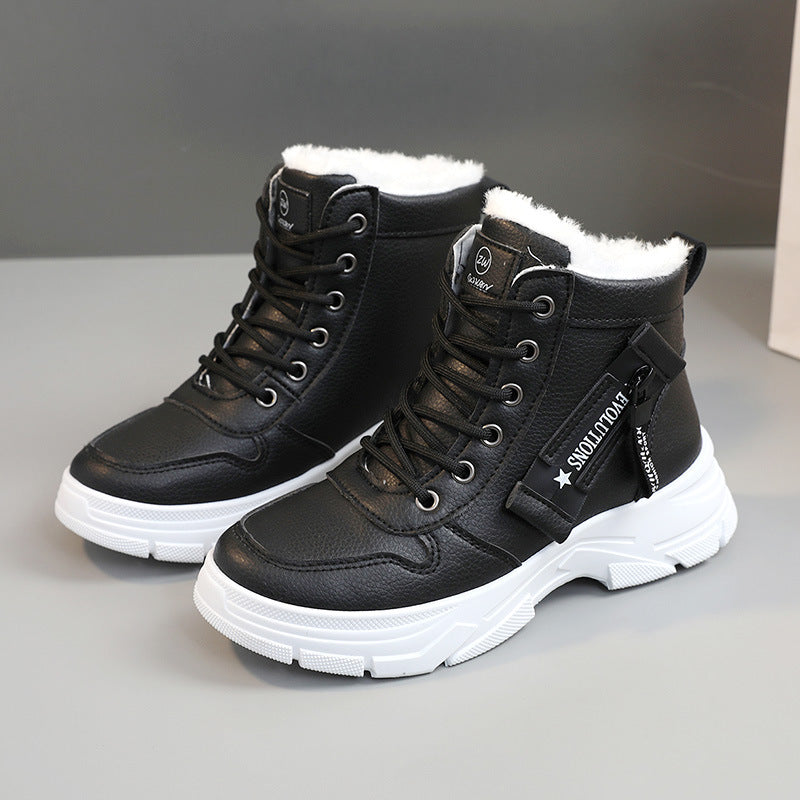 Thick-soled Cotton Martin Boots