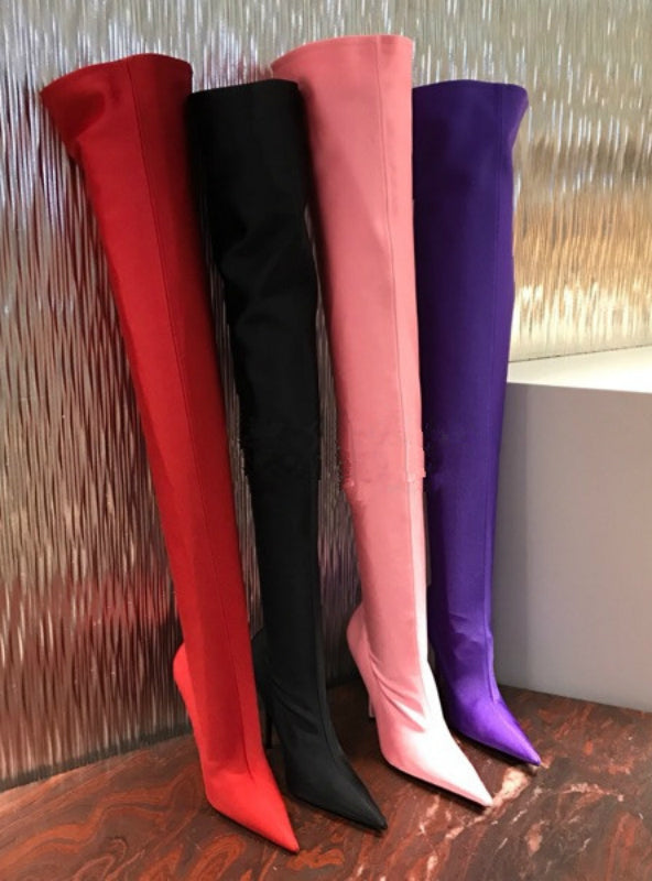 Elastic Over The Knee Sky Slim High Heels