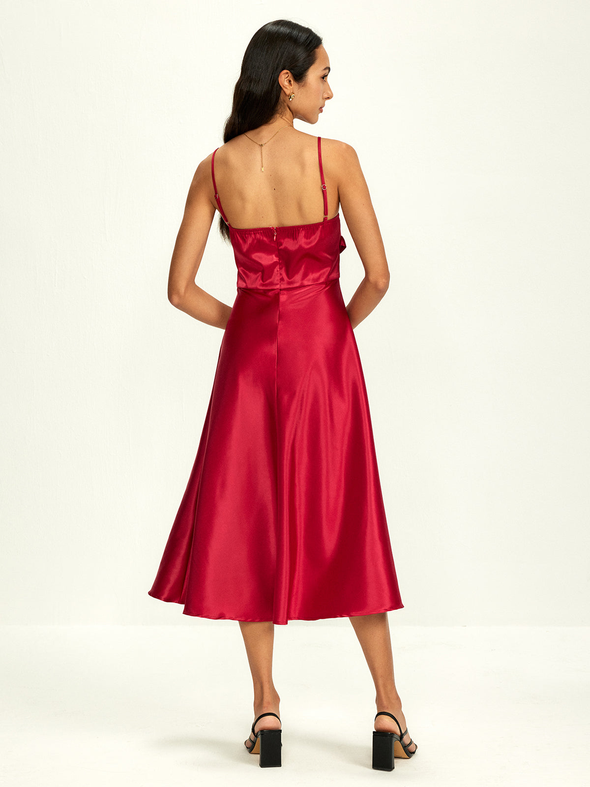 Bow Knotted Flowy Cami Dress