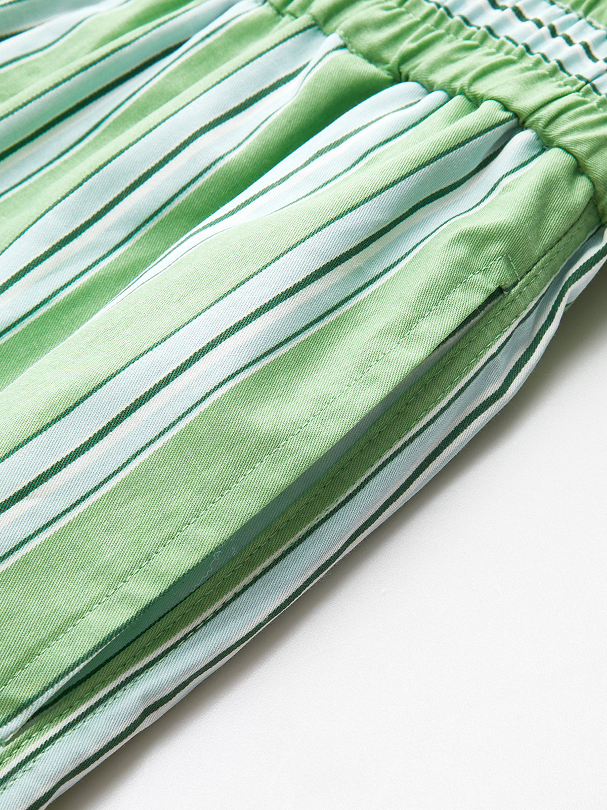 Cotton Pinstripe Baggy Shorts