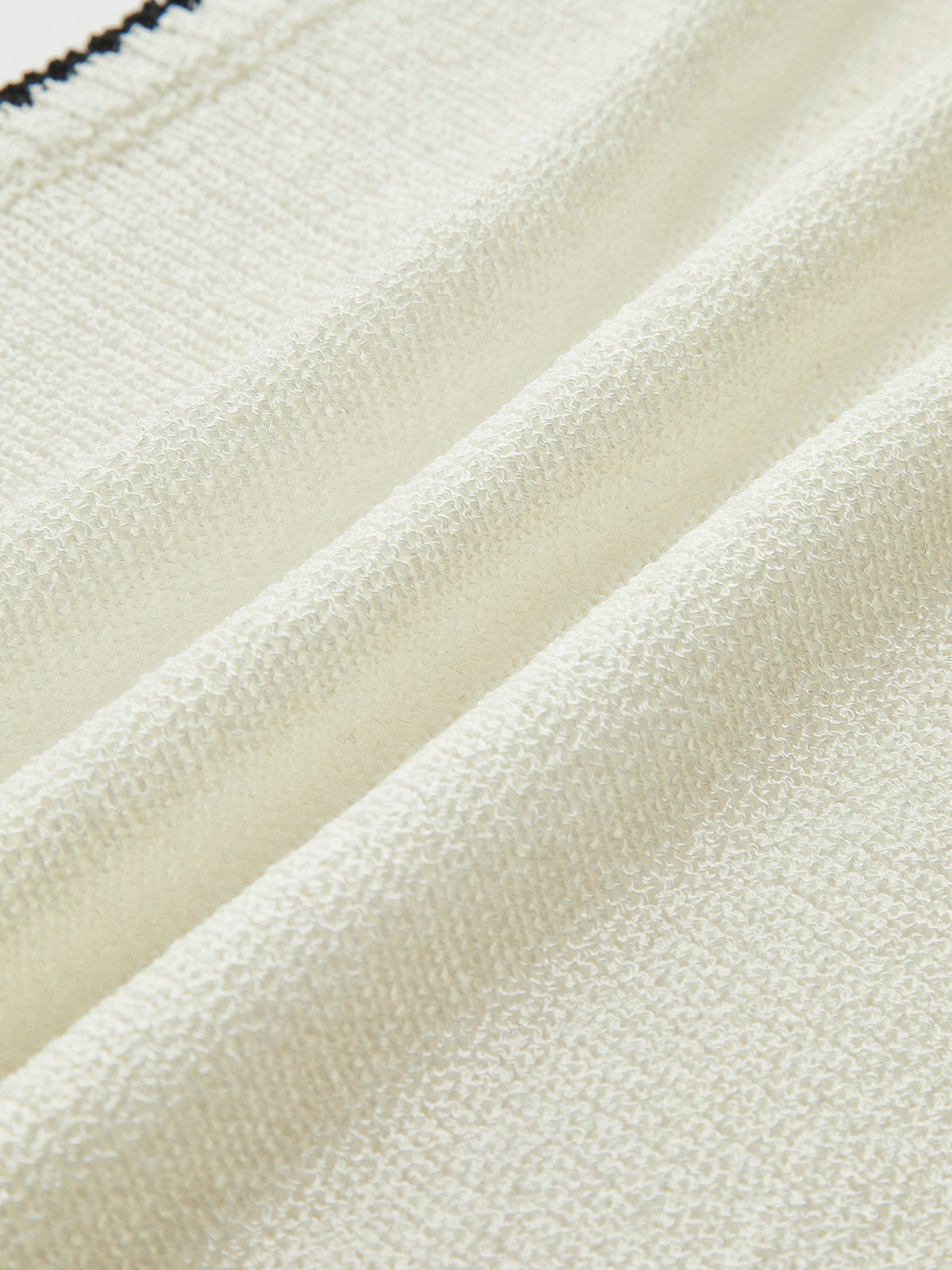 Contrast Trim Button Sweater Co-ords