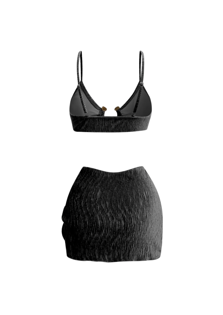 Summer Swimwear Three-Piece Set