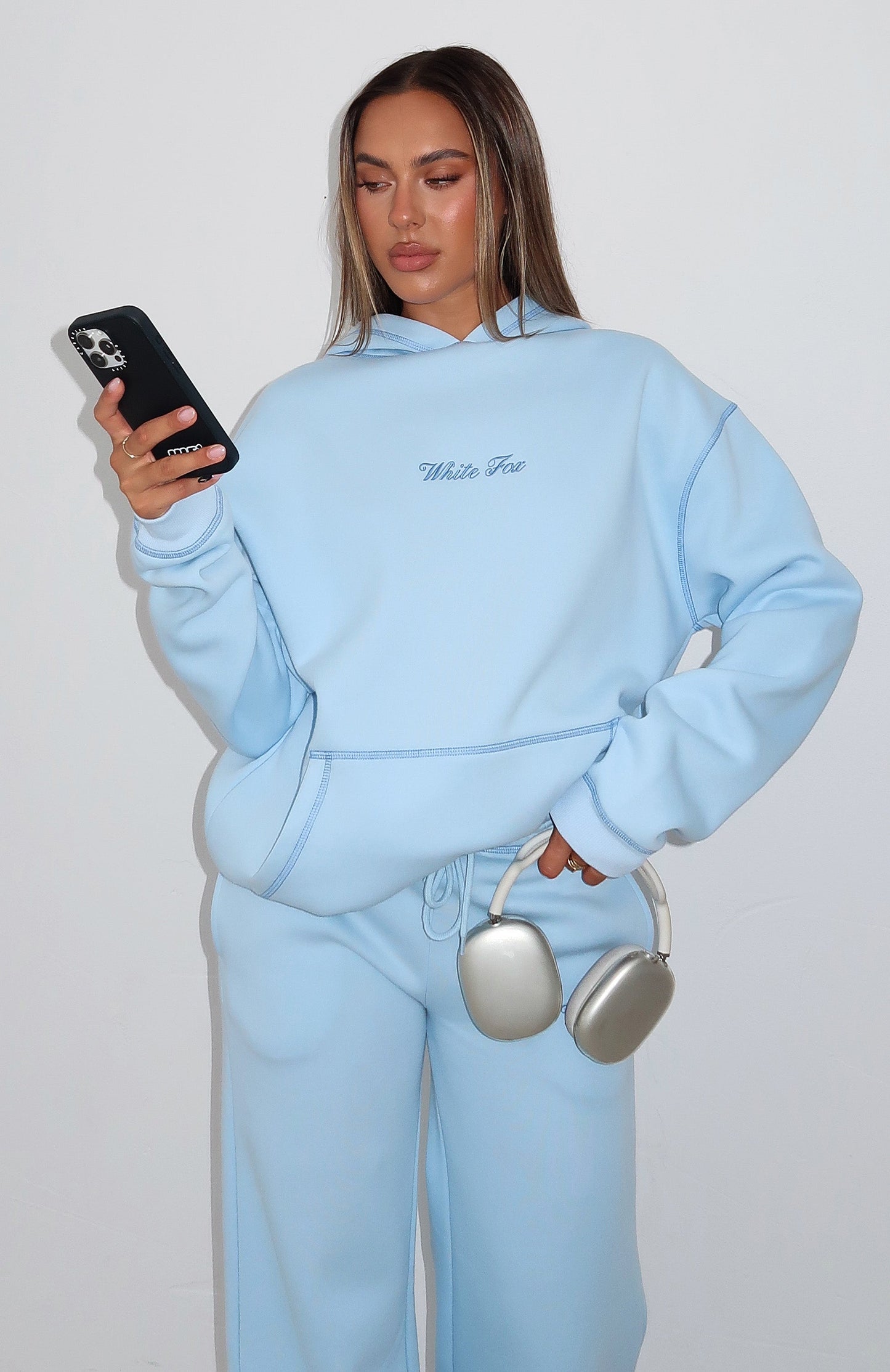 Instant Attraction Oversized Hoodie Baby Blue