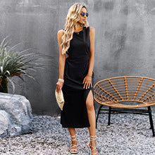 Cotton & Linen Sleeveless Long Dress