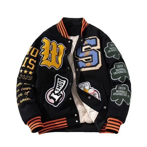 Embroidery Varsity Jacket