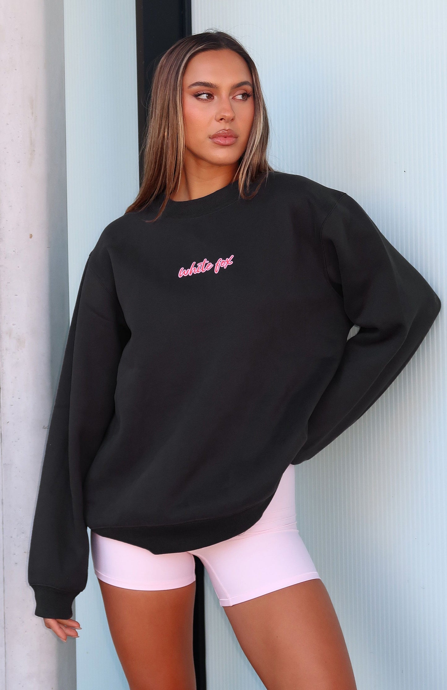 Save Your Heart Oversized Sweater Charcoal