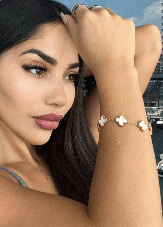 Gold Clover Bracelet