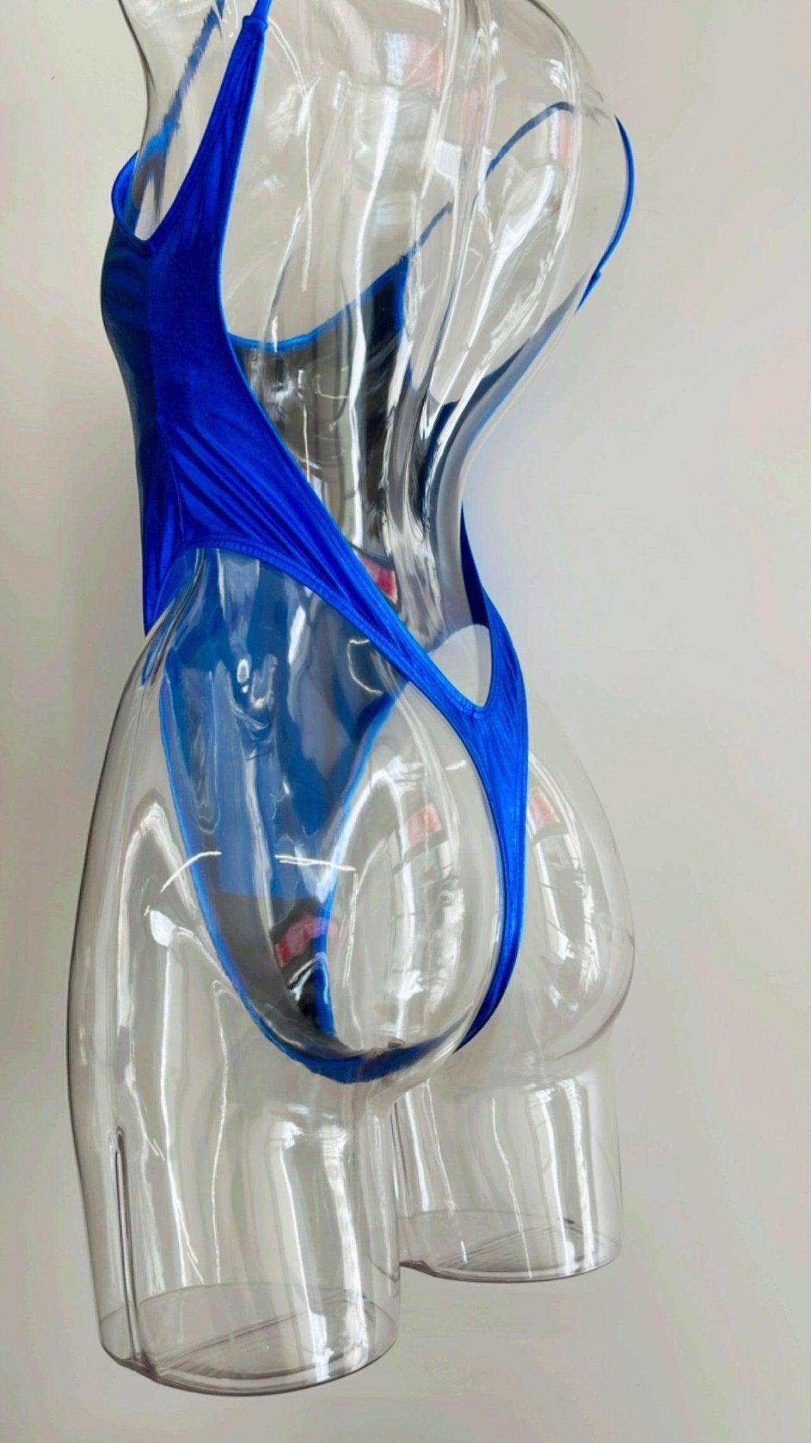 METALLIC BLUE ONE PIECE