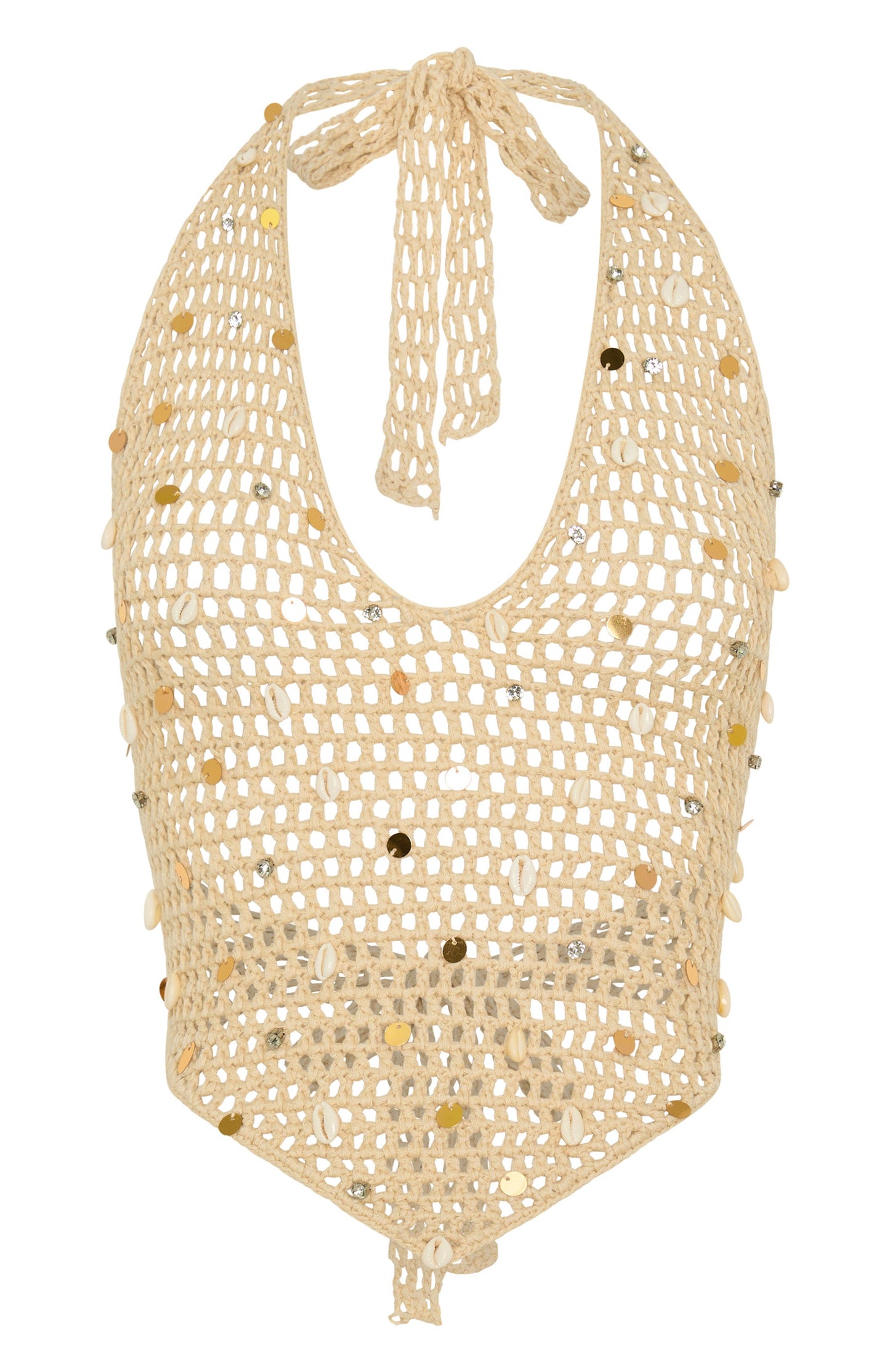 Dance With You Crochet Top Sand