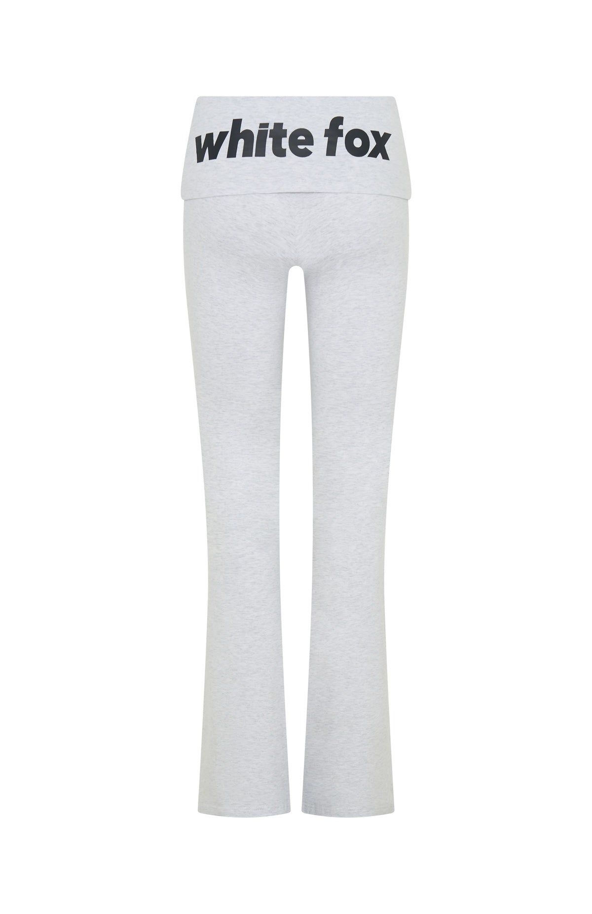 From The Archives Gigi Fold Over Flare Pants Grey Marle