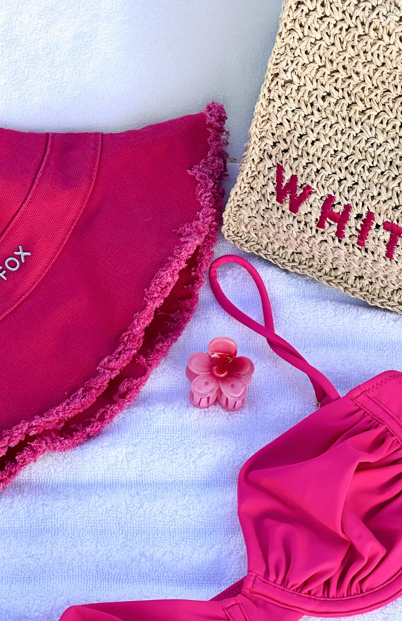 Josephine Hair Clip Hot Pink