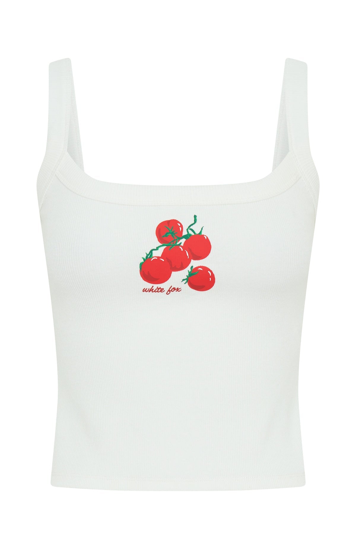On The Vine Tank Top White
