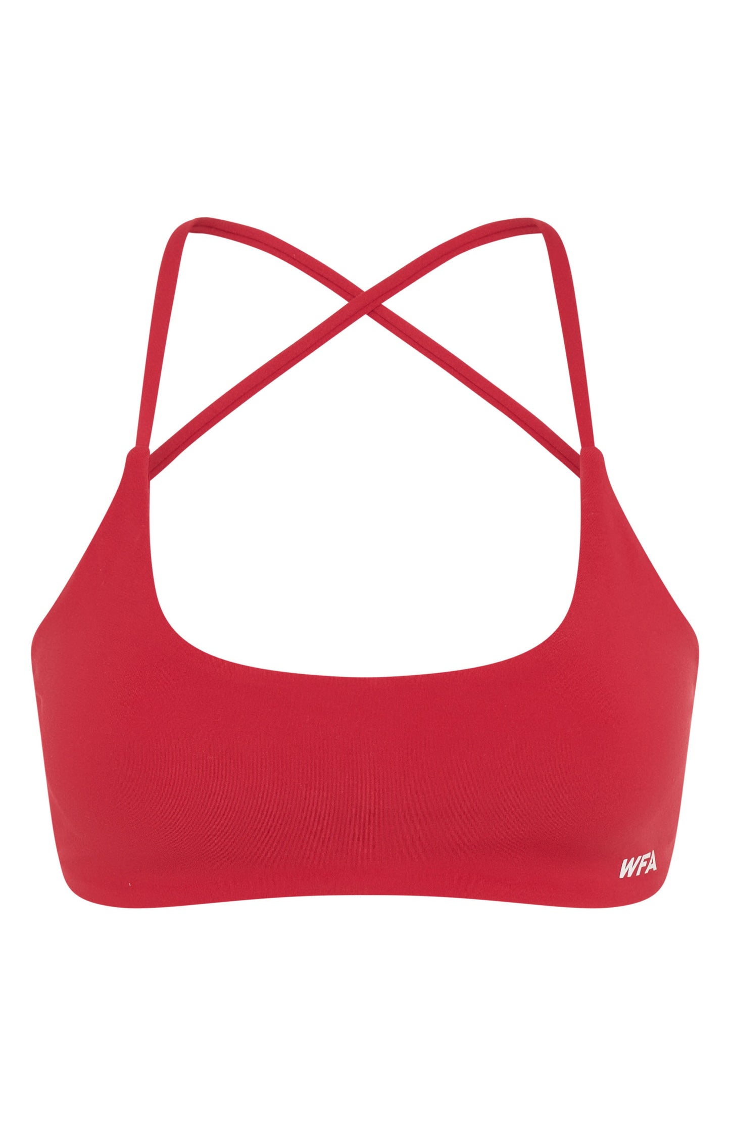 She's Healthy Sports Crop Cherry Red