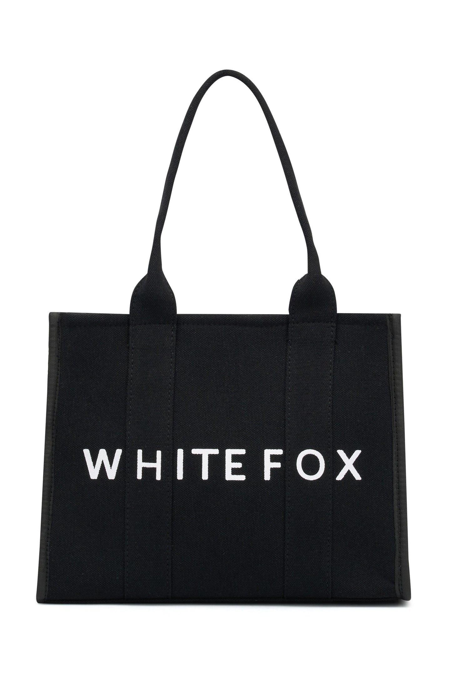 White Fox Mini Tote Bag Black