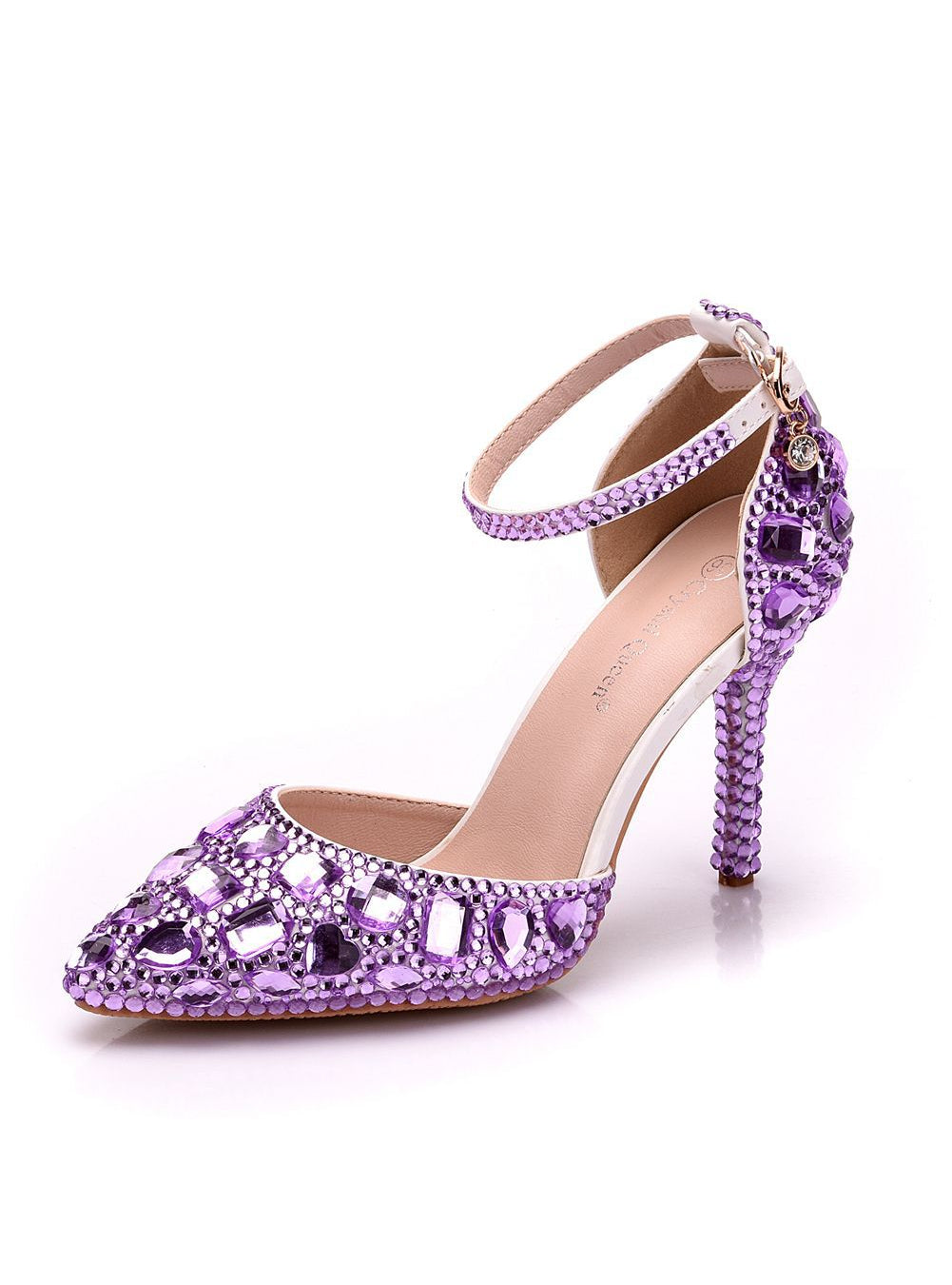 9 CM Rhinestone Pointed Sandals Wedding Shoes