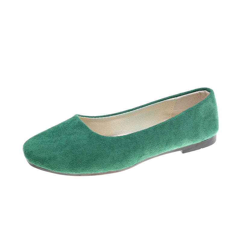 Fashion Flat Shoes Suede Pumps