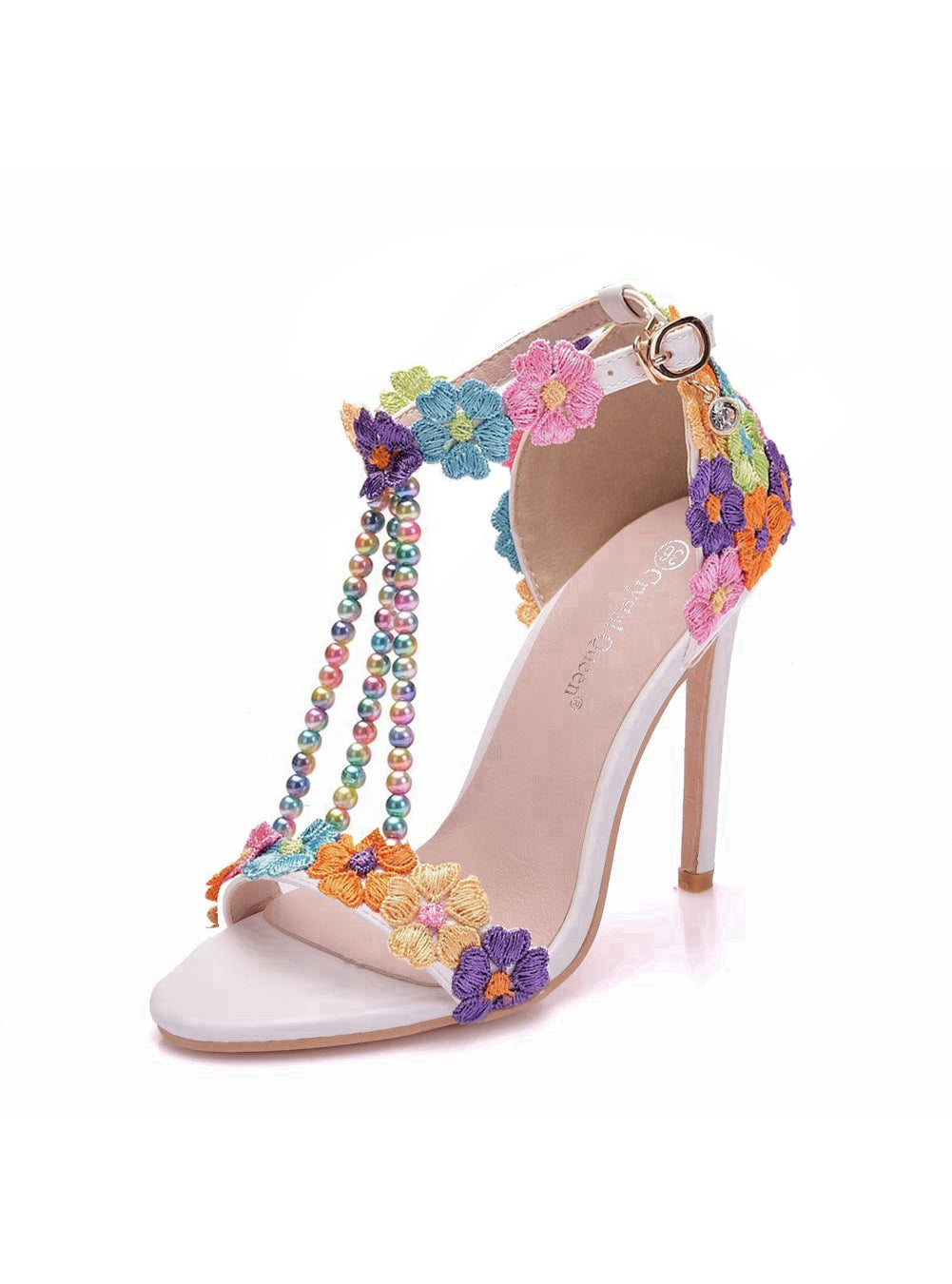 Open-toed Buckle Thin Heel Fishmouth Sandals