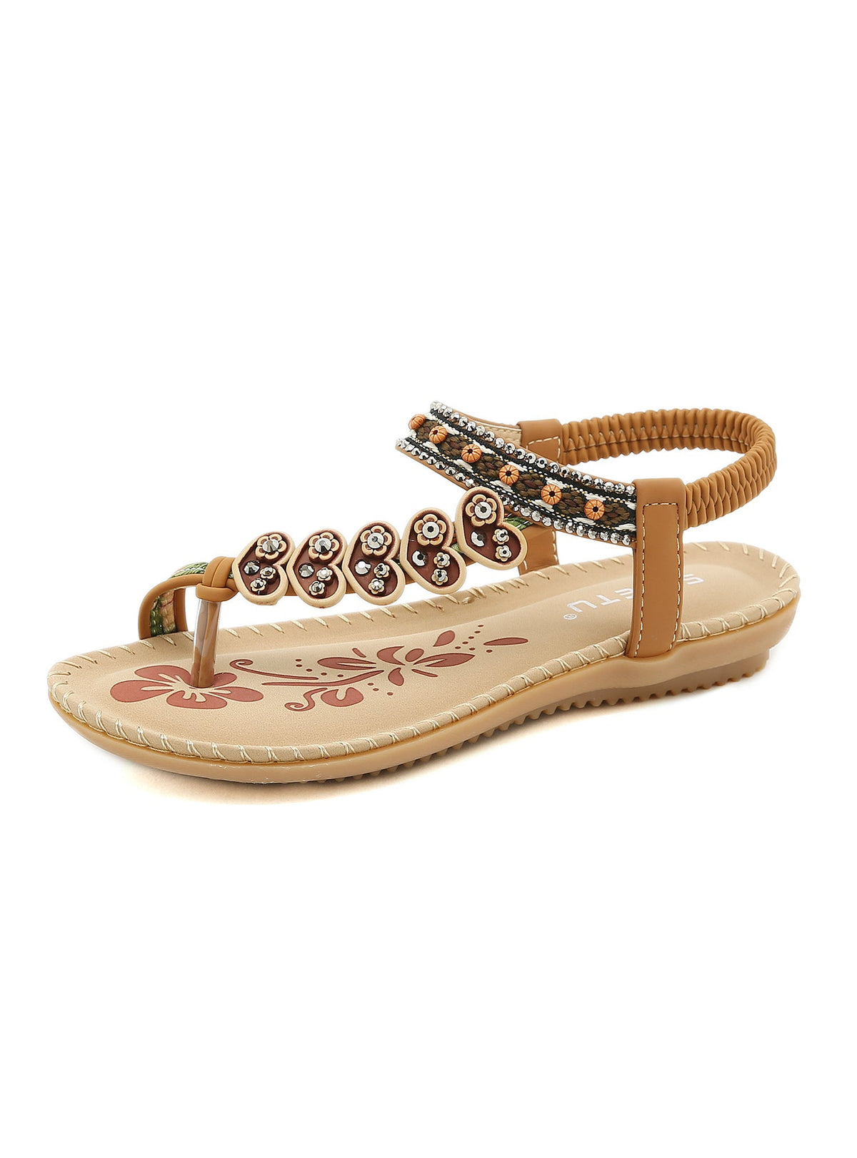 Bohemian Beaded Retro Rrhinestone Toe Sandals