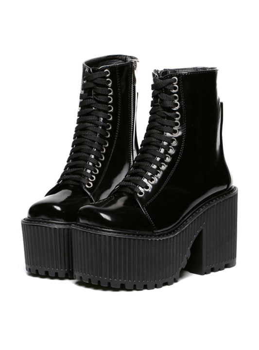 Women Boots Platform Shoes Punk Rock Martin Boots