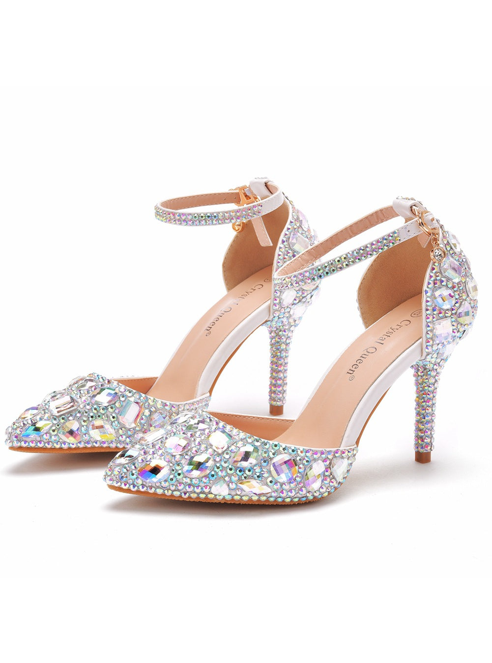 9 CM Rhinestone Pointed Sandals Wedding Shoes