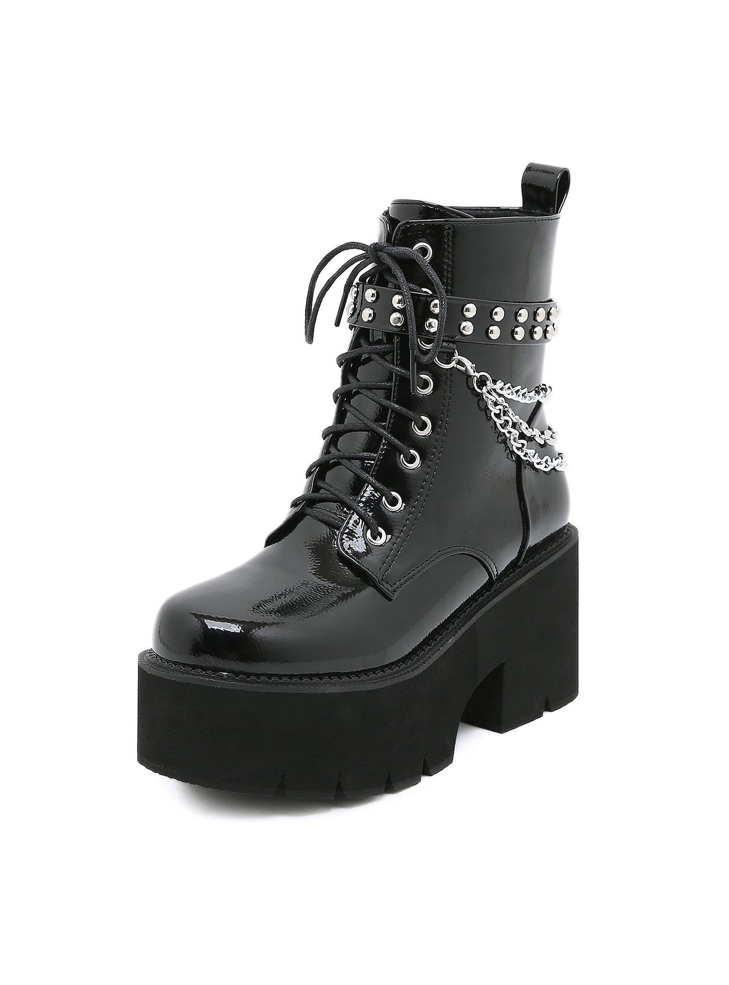 Women's Thick-soled Martin Waterproof Platform Heel Booties