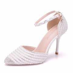 Wristband High Heel Stiletto Pointed Sandals