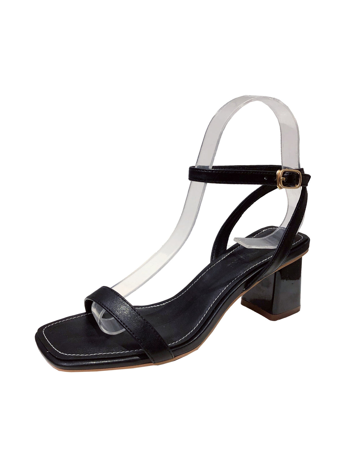 Open-toed Buckle Thick Sandals Heel