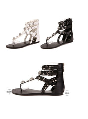 Skull Sandals Shoes Flat Sandals Slippers Flip Flops