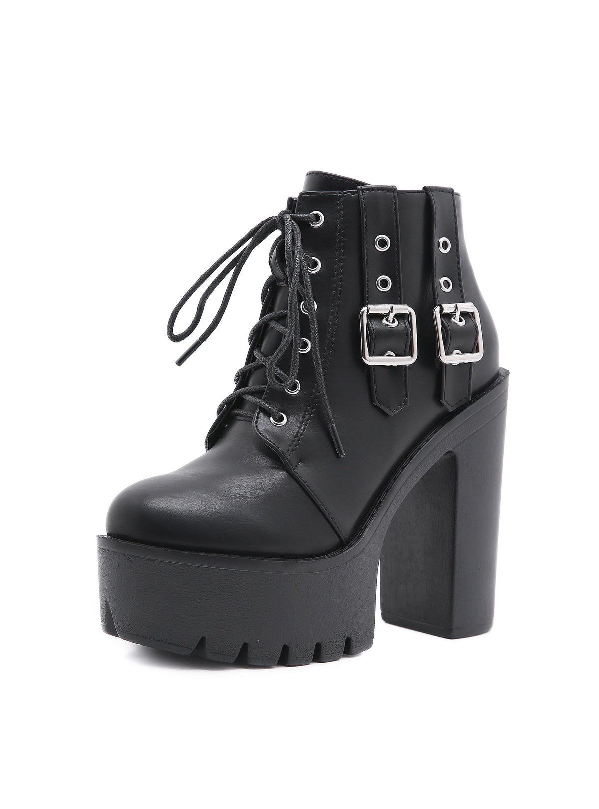 Women's Shoes Platform Thick High Heels Short Boots