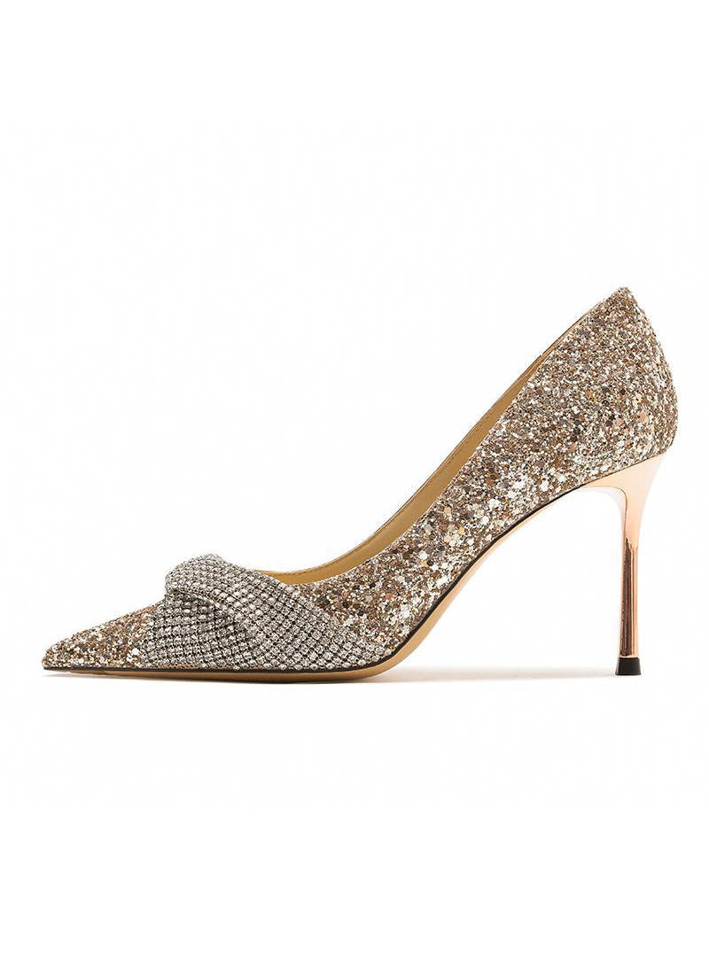 Diamond Stilettos Pointed Heels