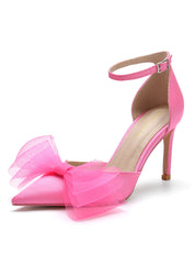 Women's Stilettos Bow High Heels Sandals