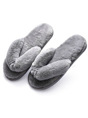 Women House Slippers Faux Fur Fashion Warm Shoes