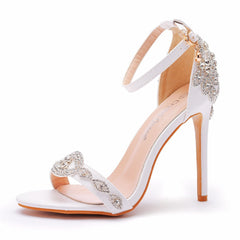 11cm High-heeled PU Sandals Wedding Shoes