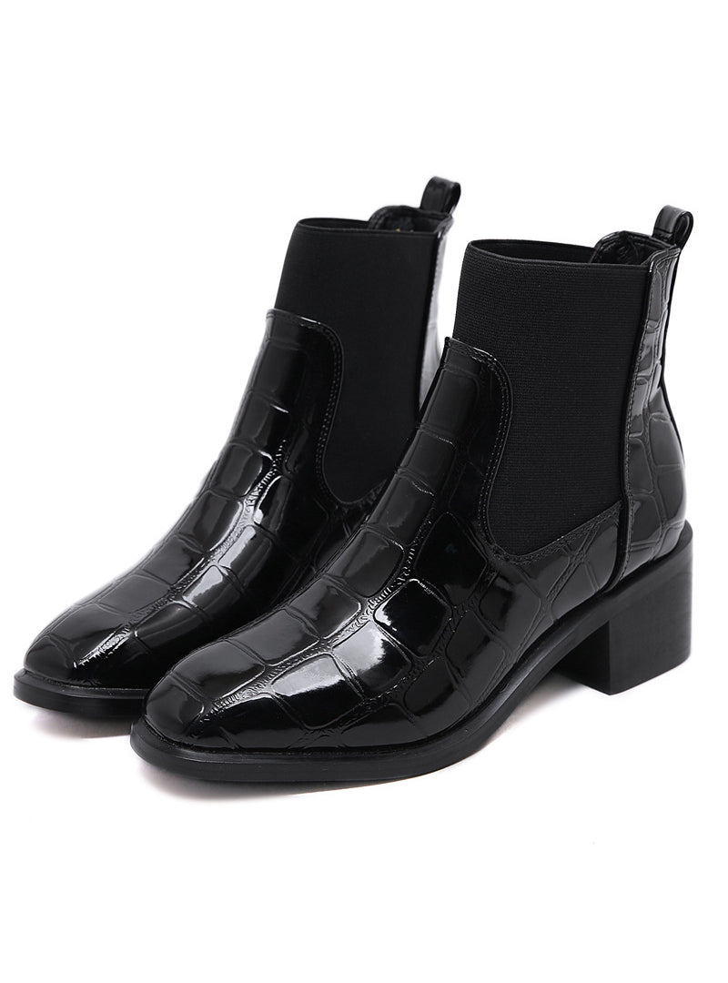 Women Knitting Martin Thick Boots