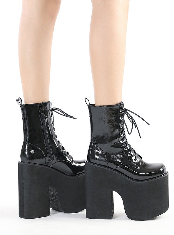 Women Ultra-High Heel Martin Boots