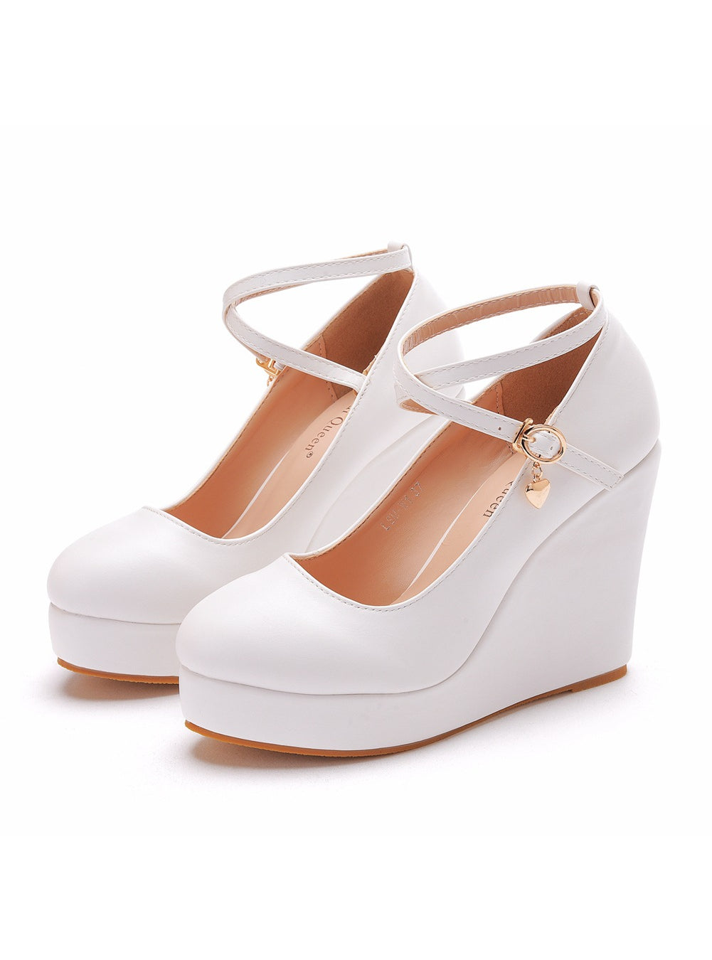 Wedge Waterproof Platform Wedge Cross Belt Shoes