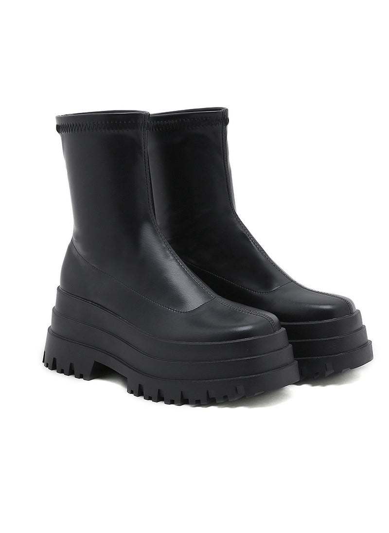 Three-layer Padded Round-headed Martin Boots