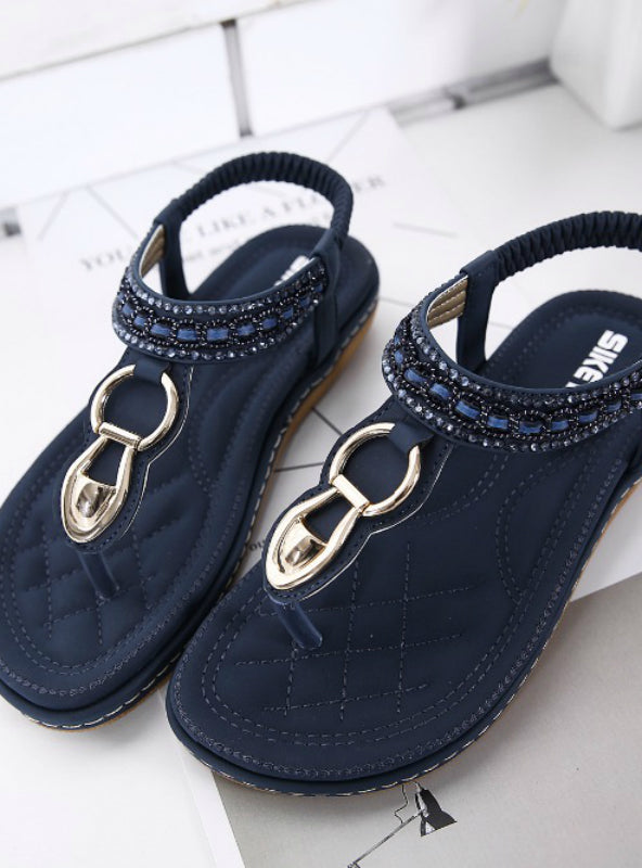 Bohemia Flat sandals Shoes String Bead Flip Flop