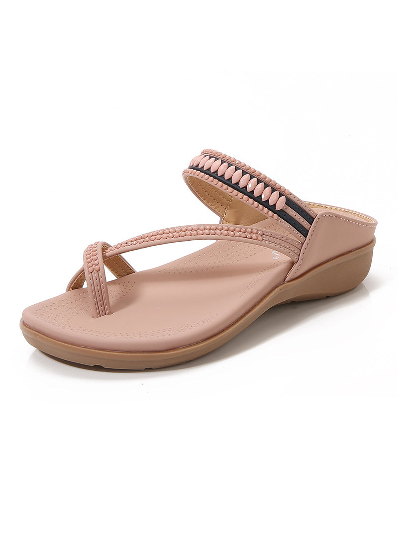 Cross Strap Toe Comfortable Slippers