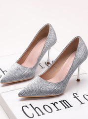 Women's Pointed Shallow Mouths Heels Stiletto Shoes