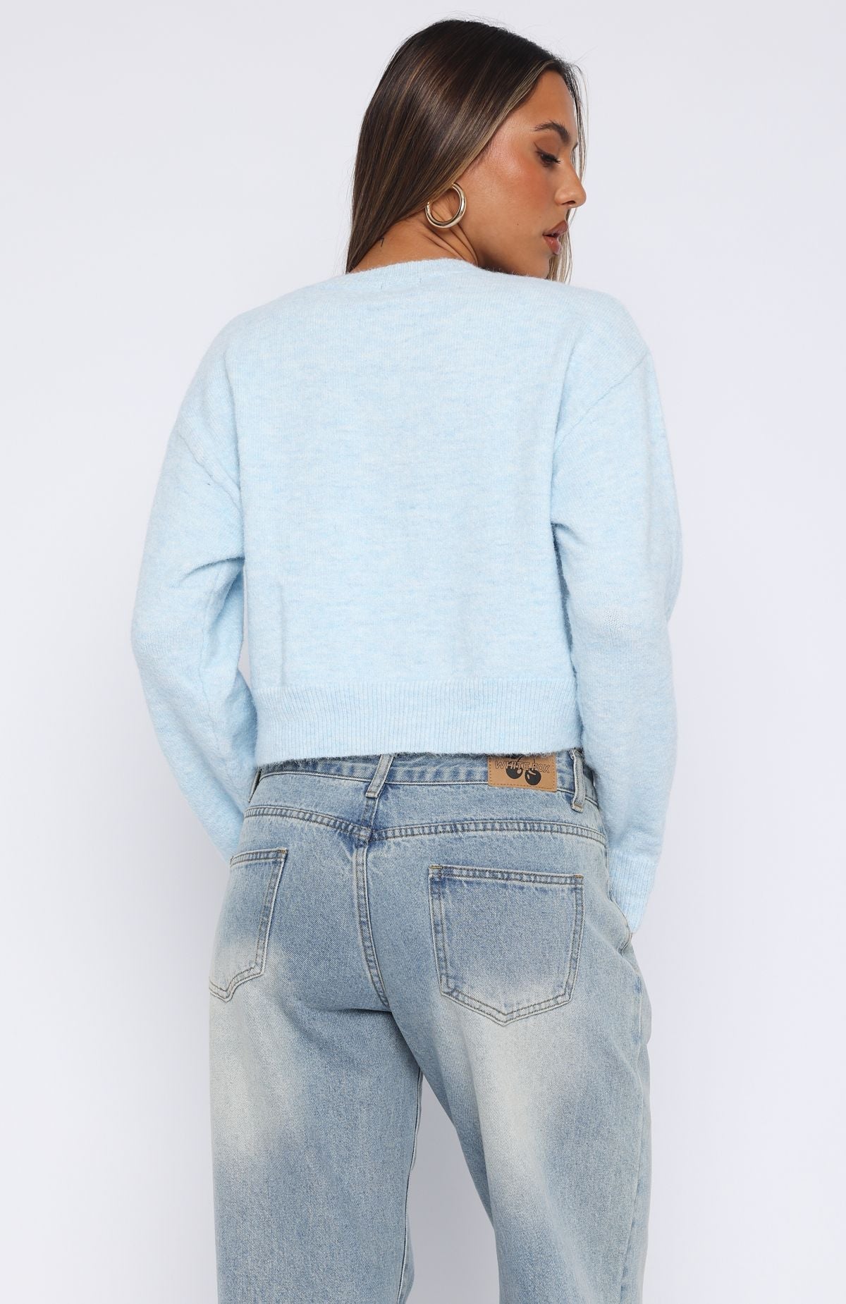 Warm Whispers Knit Cardigan Baby Blue