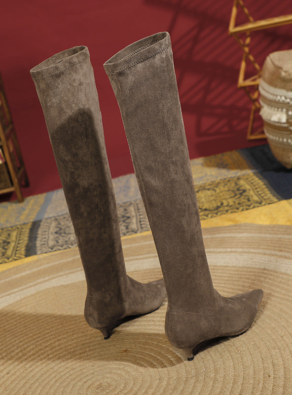 Women's Over-knee Suede High Heel Boots