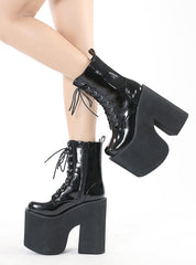 Women Ultra-High Heel Martin Boots