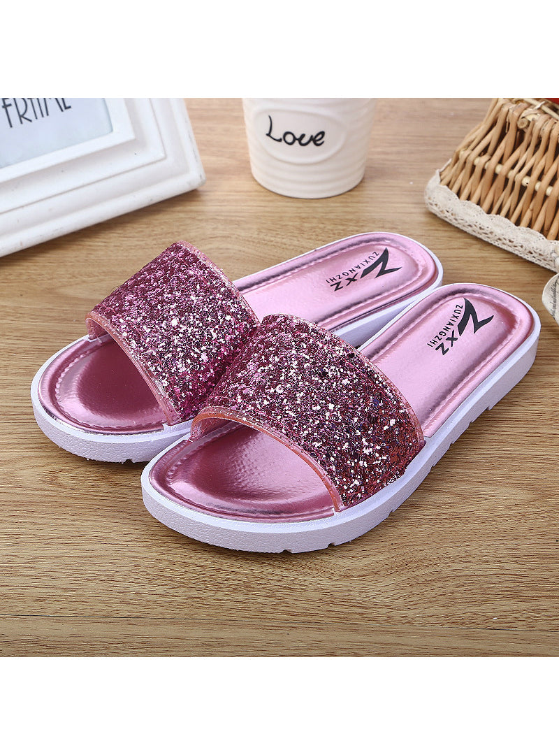 Casual Sandals Slipper Sequins Beach Flat