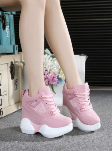 High Platform Shoes Height increasing Leather Shoes