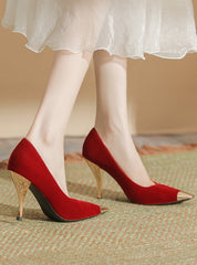 Shallow-mouthed and Thin-heeled Wedding Shoes