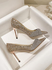 Diamond Stilettos Pointed Heels